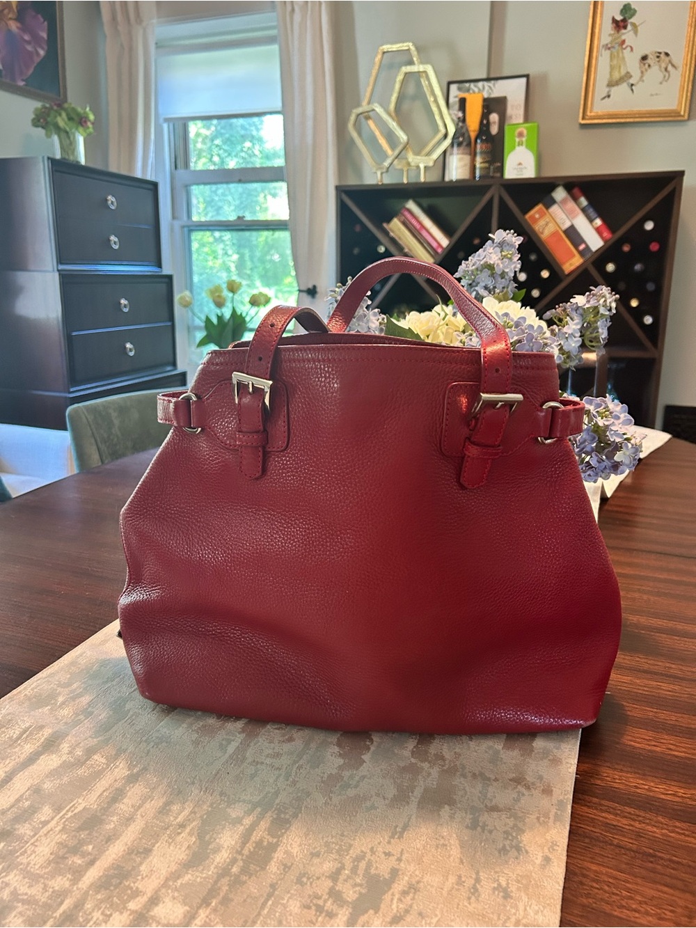 Prada Vitelllo Daino Authentic Leather Top-Handle Tote